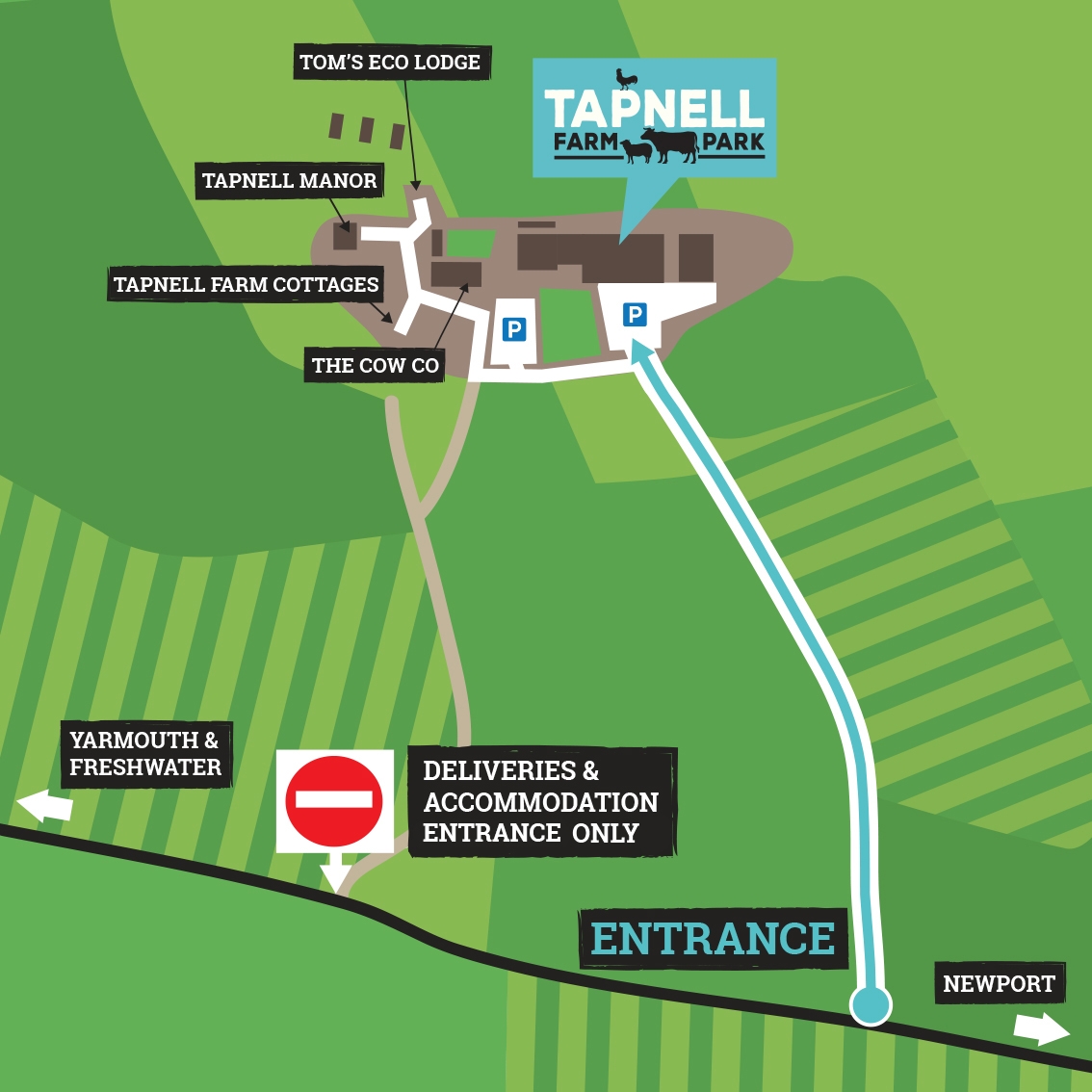 Map of Tapnell Farm Illustration