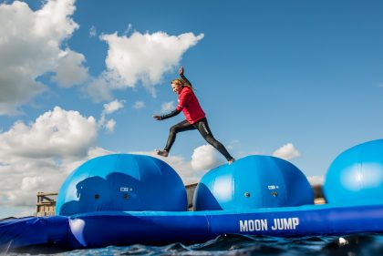 IW Aqua Park at Tapnell Frm Moon Jump