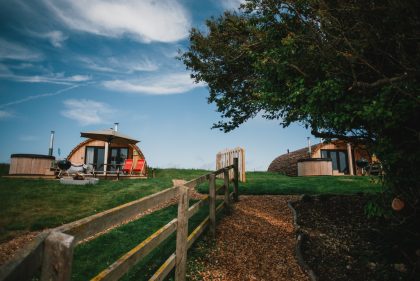 Tapnell Farm Modulog w wood burning tubs