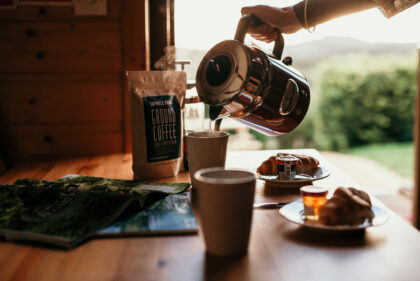 Toms Eco Lodge Eco Pod breakfast