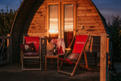 Toms Eco Lodge Eco Pod sitting out