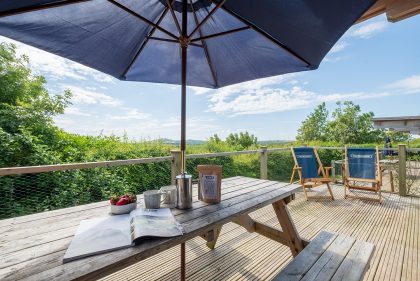 Wood Cabin View from South Facing Veranda