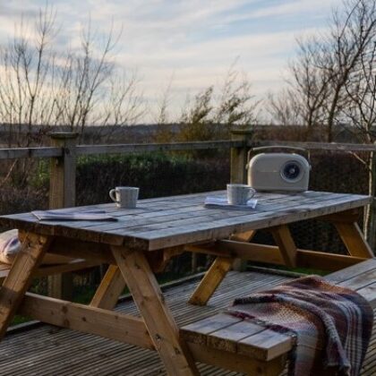 Toms Eco Lodge cabin decking IAS 2