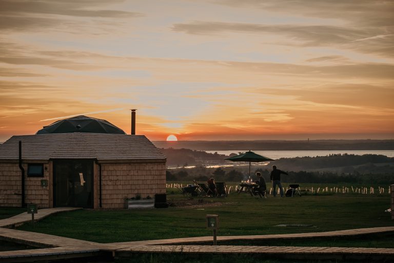 Tapnell Farm Dome Meadow view bbq 2022