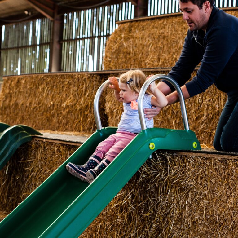 Tapnell Farm Park Toddler Straw Barn Slide
