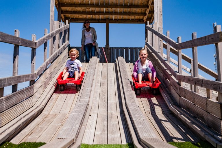 Tapnell Farm Park sledge slide